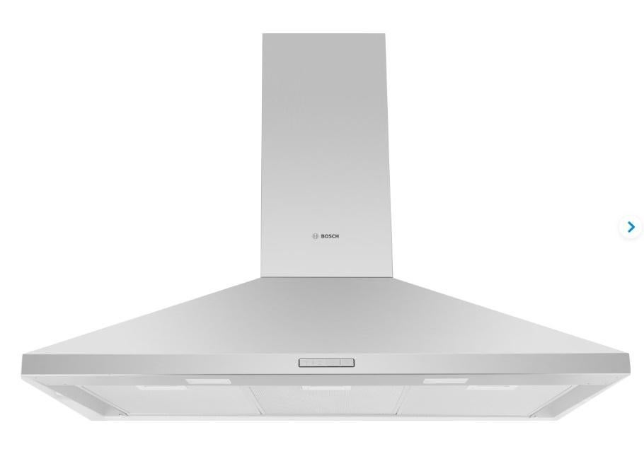 Bosch afzuigkap, Witgoed en Apparatuur, Ophalen, Wandschouwkap, Zo goed als nieuw, 400 tot 600 m³ per uur