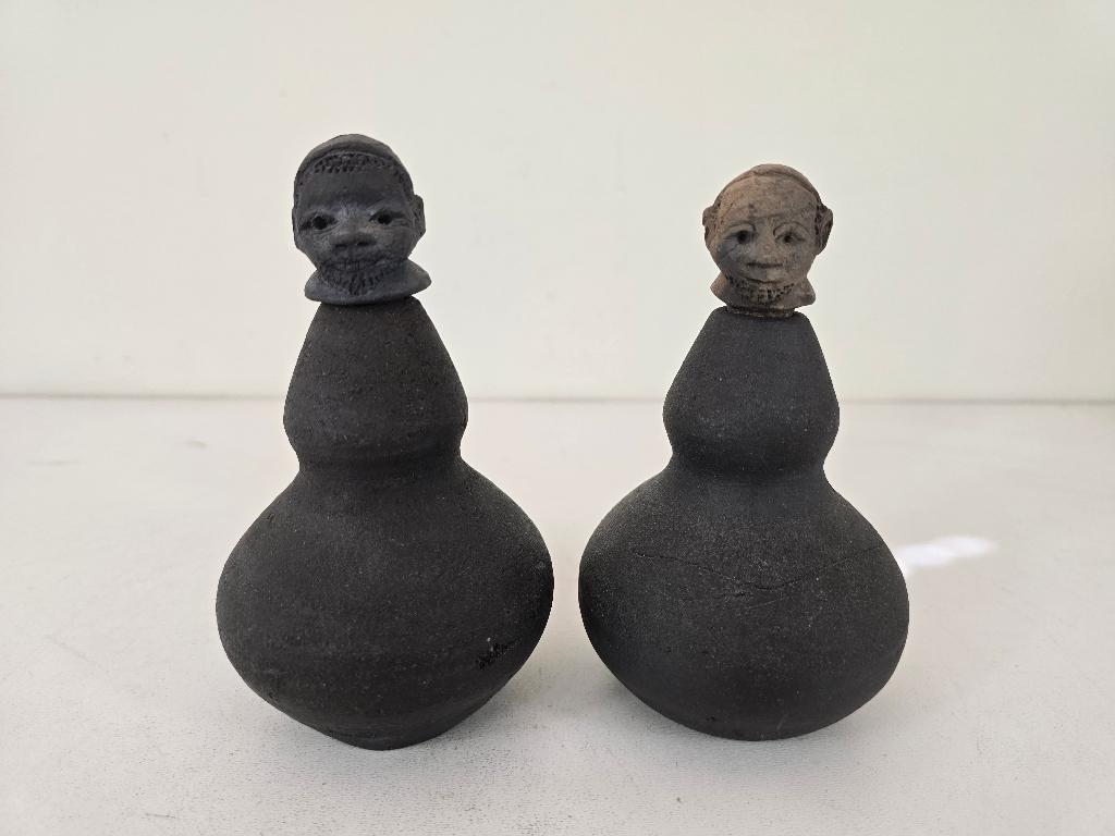 Medicijn kalebas vorm, Makonde, Tanzania, midden 20e eeuw, Antiek en Kunst, Ophalen of Verzenden