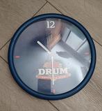 Douwe egberts drum klok loopt goed, Ophalen of Verzenden, Wandklok