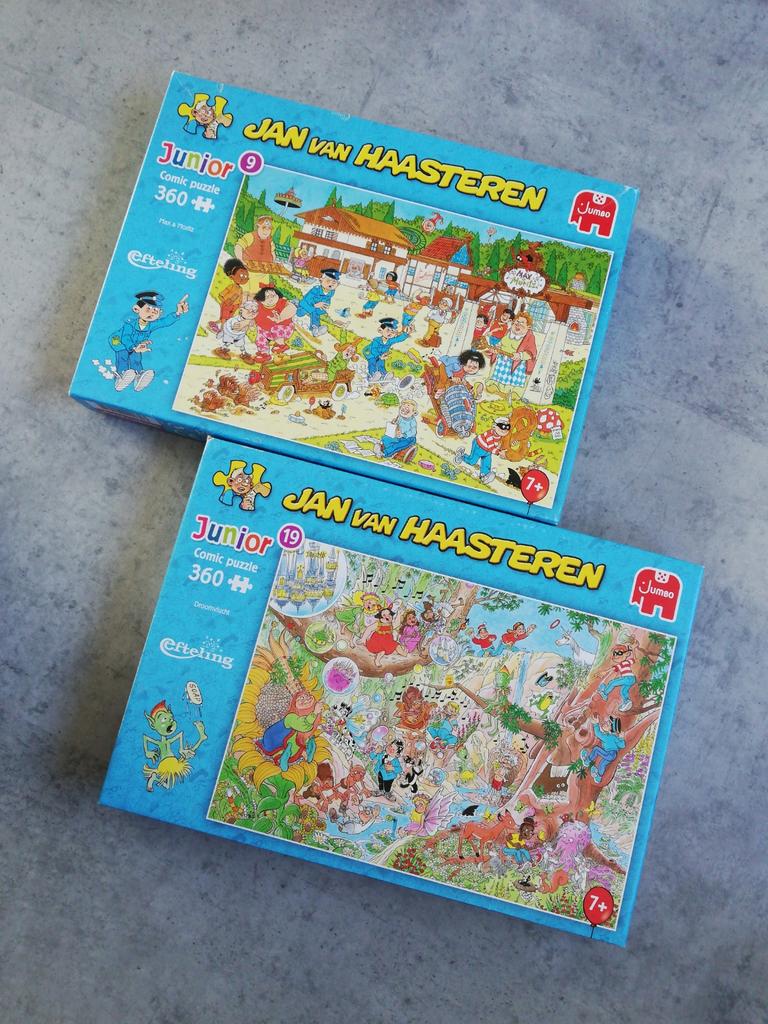 2 van Haasteren junior puzzels, 360 stukjes, Ophalen of Verzenden, Minder dan 500 stukjes, Zo goed als nieuw, Legpuzzel