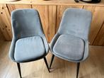 2 Stijlvolle grijze eetkamerstoelen van Blatt, Ophalen, Zo goed als nieuw, Eén, Stof