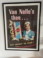 Oude Van Nelle's thee reclameposter, ingelijst, Ophalen