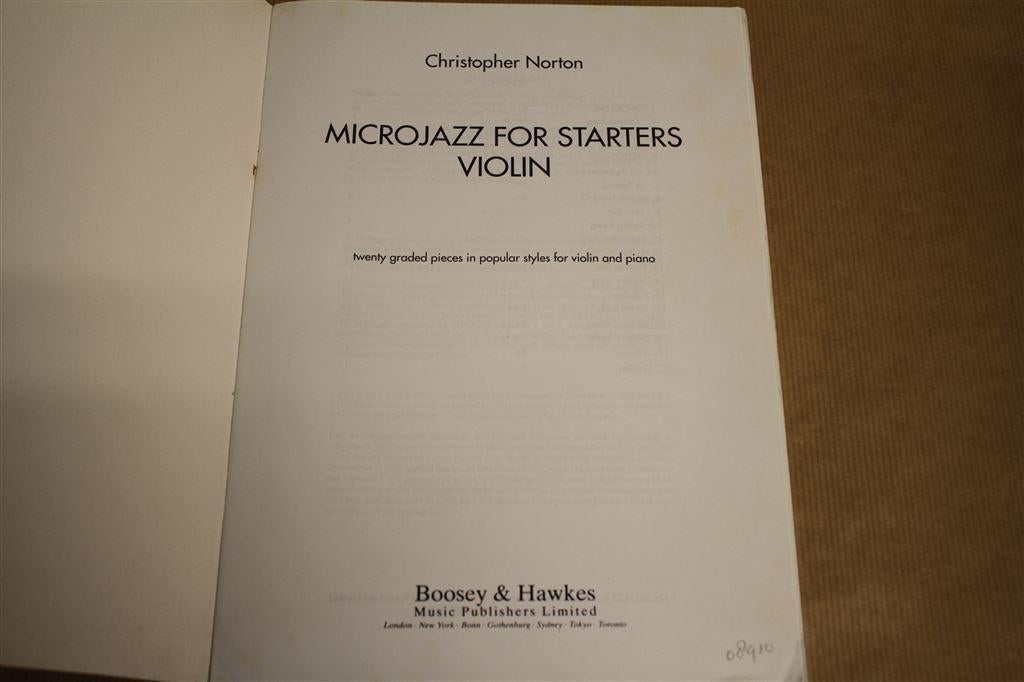 Microjazz for starters. Cello, twenty graded pieces..., Muziek en Instrumenten, Gebruikt, Klassiek, Ophalen of Verzenden, Artiest of Componist