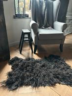 Missheep Schapenvacht Vloerkleed Handmade zwart, Zwart, 200 cm of meer, Zo goed als nieuw, Overige vormen