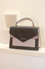 Michael Kors Ludlow Signature Colorblocked Satchel, Ophalen of Verzenden, Zo goed als nieuw, Bruin, Handtas