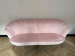 Kare Design Schelp Bank - Roze Fluweel, Driepersoons, 75 tot 100 cm, Ophalen of Verzenden, Zo goed als nieuw