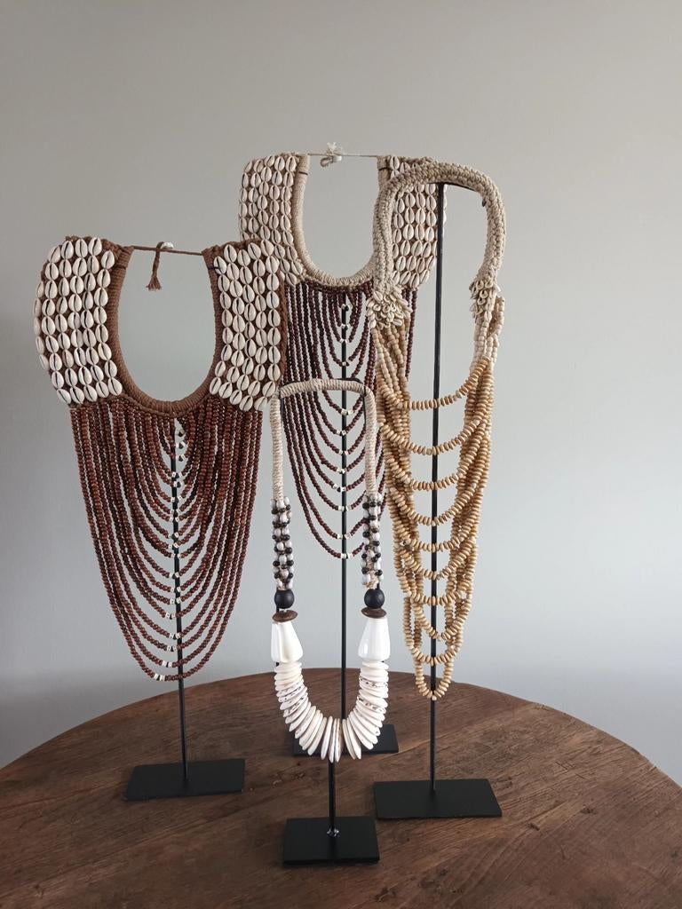 Kraken ketting schelpenketting op voet Boheemse Japandi, Ophalen of Verzenden, Nieuw, Bruin, Japandi