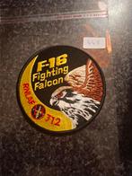 Patch F-16 Fighting Falcon RNLAF 312 Squadron, Verzamelen, Luchtvaart en Vliegtuigspotten, Ophalen of Verzenden, Nieuw, Patch, Badge of Embleem