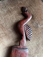 Vintage Houten Briefopener 'Tribal' - Donker Hout 33 cm, Ophalen of Verzenden