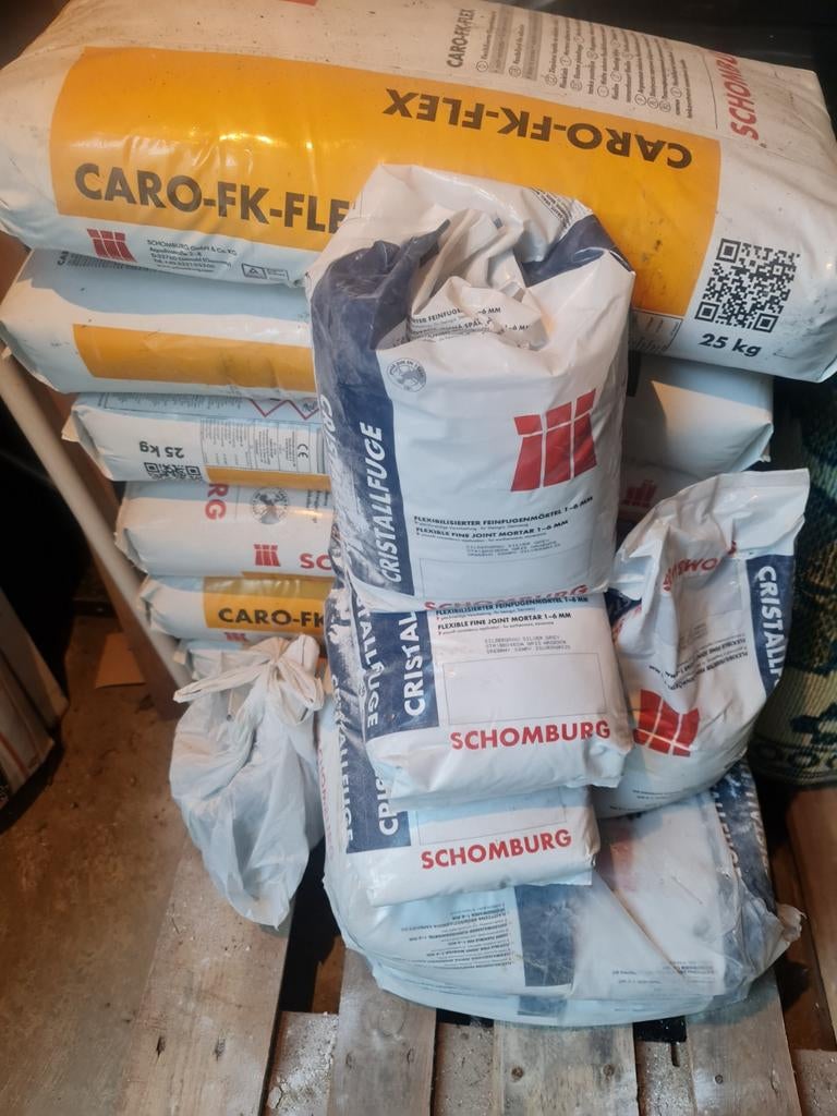 Tegellijm en voegmiddel lichtgrijs - Schomburg, Ophalen, Overige typen, Nieuw, Minder dan 20 cm