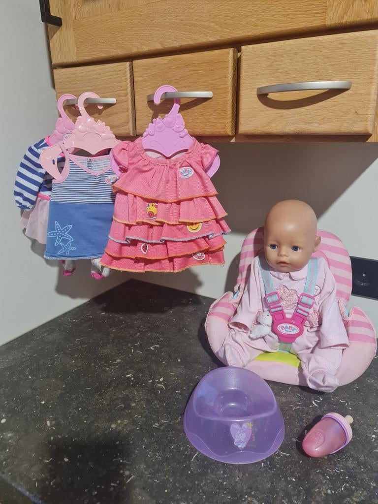 Babyborn met toebehoren, Ophalen of Verzenden, Babypop
