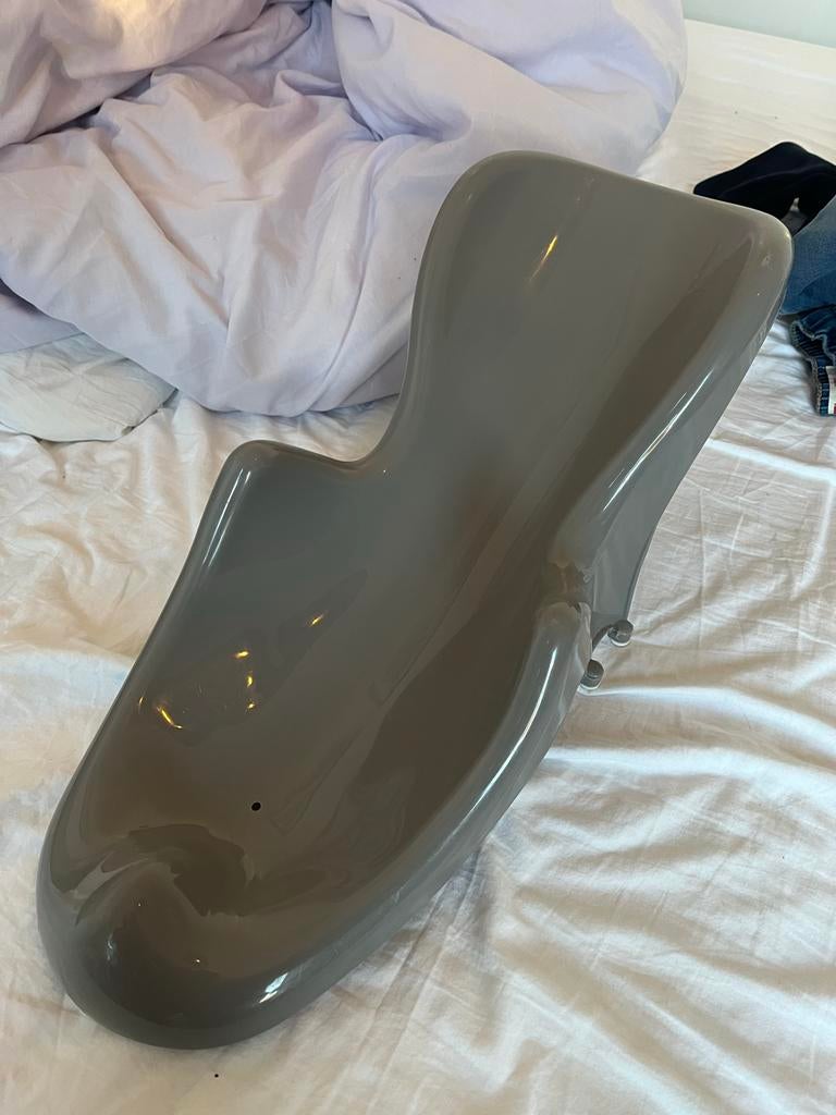 Baby badkuipje / badzitje - Grijs, Zo goed als nieuw, Badzitje of Badring, Standaard, Ophalen