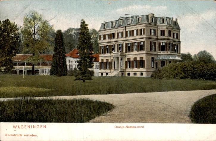 Wageningen - Oranje-Nassau-oord - Sanatorium, Verzamelen, Ansichtkaarten | Nederland, Gelopen, Gelderland, Voor 1920, Ophalen of Verzenden