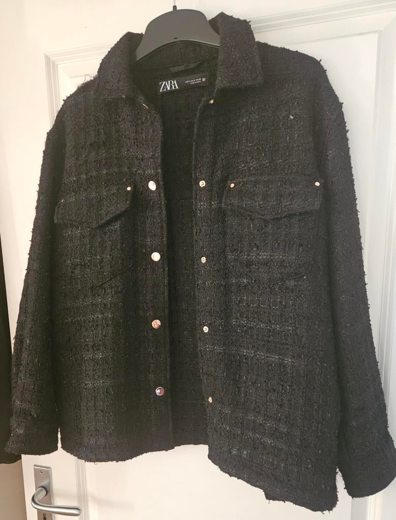 BLOUSE/JASJE MAAT S VAN ZARA, Kleding | Dames, Zara, Ophalen of Verzenden, Zo goed als nieuw, Zwart