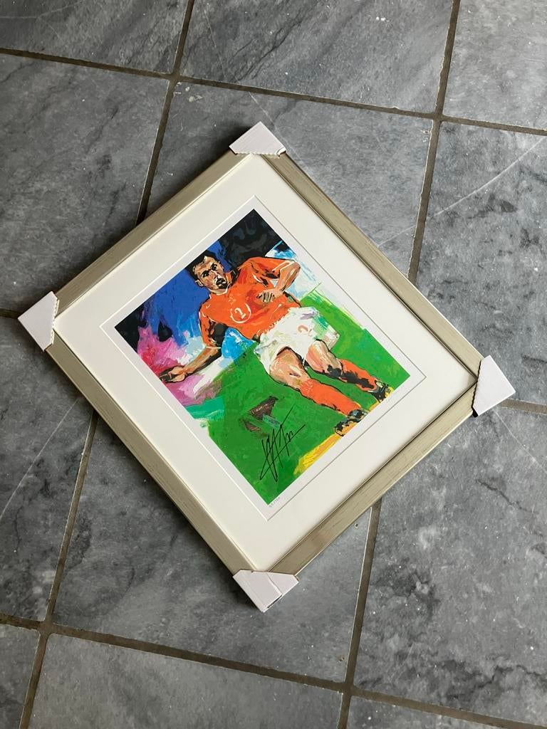 Lou Thissen zeefdruk Heitinga Oranje Ajax luxe lijst, Antiek en Kunst, Kunst | Schilderijen | Klassiek, Ophalen of Verzenden