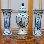 Delfts blauw/Handpainted/Kaststel/Vazen/Dekselvaas, Antiek en Kunst, Ophalen