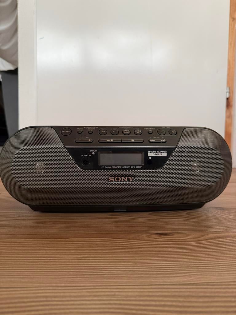 Sony CD Radio Cassette Corder, Gebruikt, Cassettedeck, Draagbaar, Ophalen of Verzenden