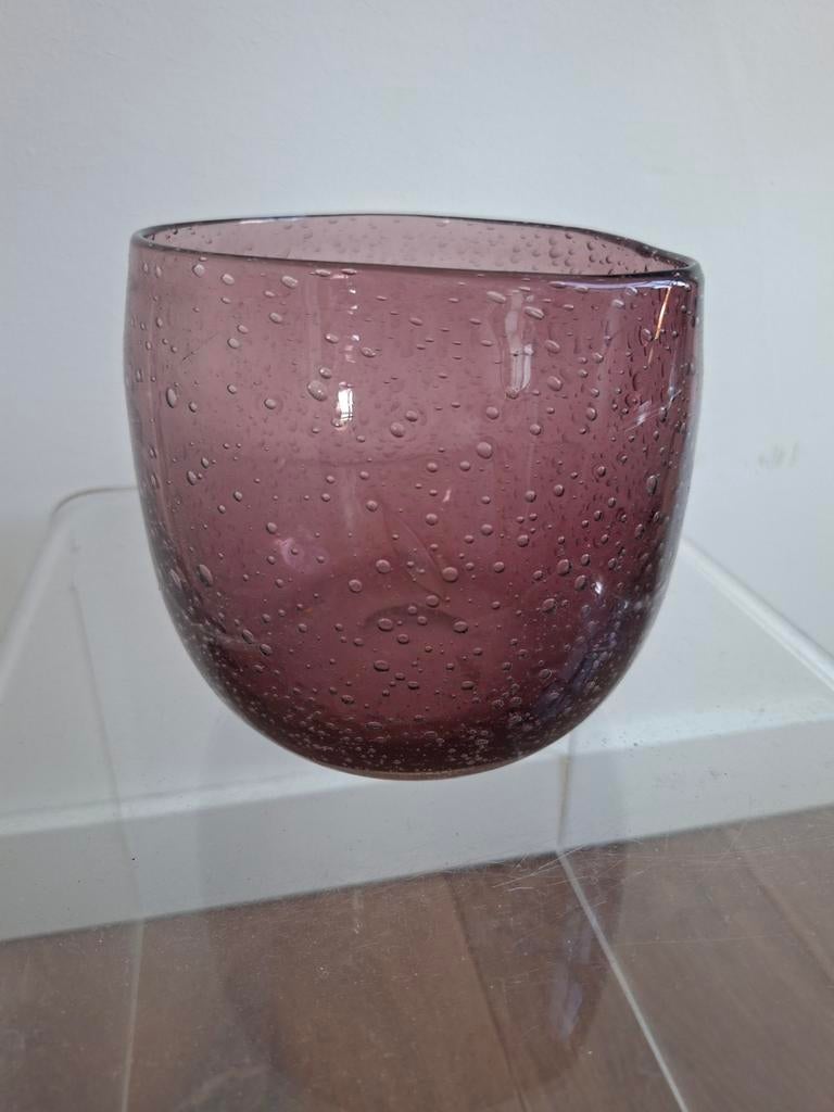 Leuke asymmetrische "bubbeltjes" vaas, Ophalen of Verzenden