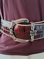 Prachtige Nanni Croco leren riem 85 cm, Ophalen of Verzenden, Zo goed als nieuw, Bruin, 80 tot 90 cm