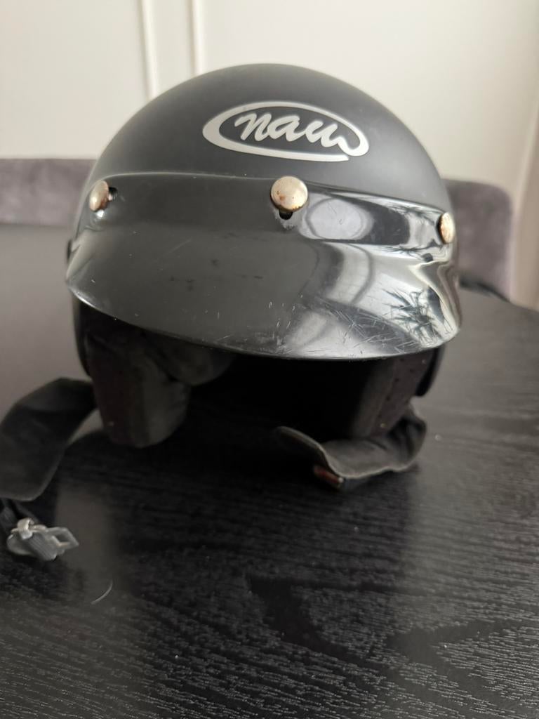 Scooterhelm man, Fietsen en Brommers, Brommerhelmen, Ophalen, Zo goed als nieuw