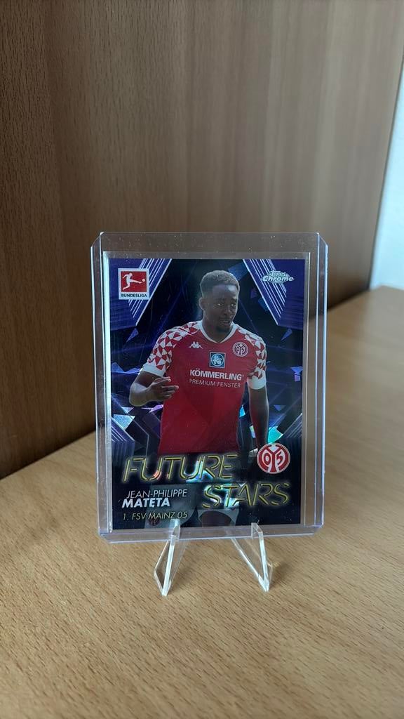Jean Mateta - /25 - Mainz - Topps Chrome -, Verzamelen, Ophalen of Verzenden, Zo goed als nieuw, Buitenlandse clubs, Spelerskaart