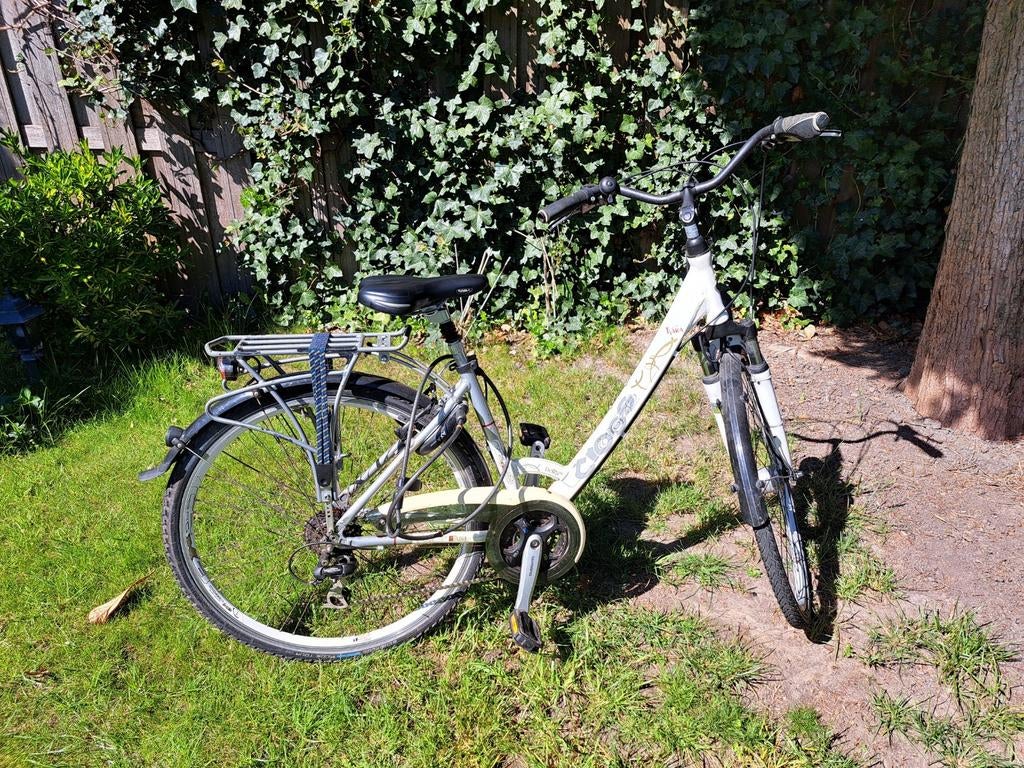 Damesfiets Cross Tiara Low Step, Gebruikt, Velgrem, Versnellingen, 50 tot 53 cm