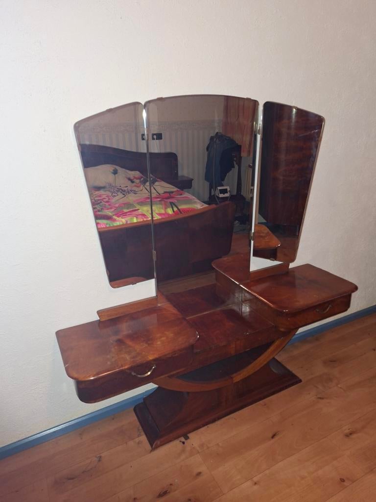 Complete art deco slaapkamer., Ophalen, Gebruikt, Tweepersoons