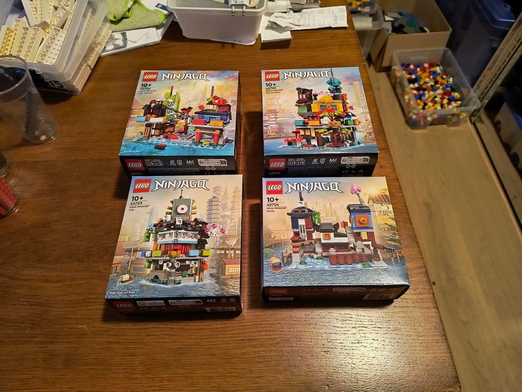 Complete set: 4 LEGO Ninjago Micro City sets (Insiders), Lego, Nieuw, Ophalen of Verzenden, Compleet