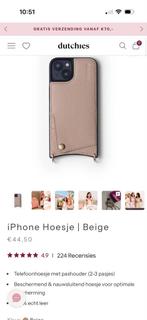 Dutchies Telefoonhoesje met Pasjeshouder - Beige, Ophalen of Verzenden, Zo goed als nieuw, Hoesje of Tasje