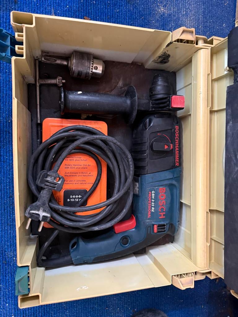 Bosch boorhamer GBH 2-22 RE, Boor- en/of Breekhamer, Ophalen of Verzenden, Klopboormechanisme, Gebruikt