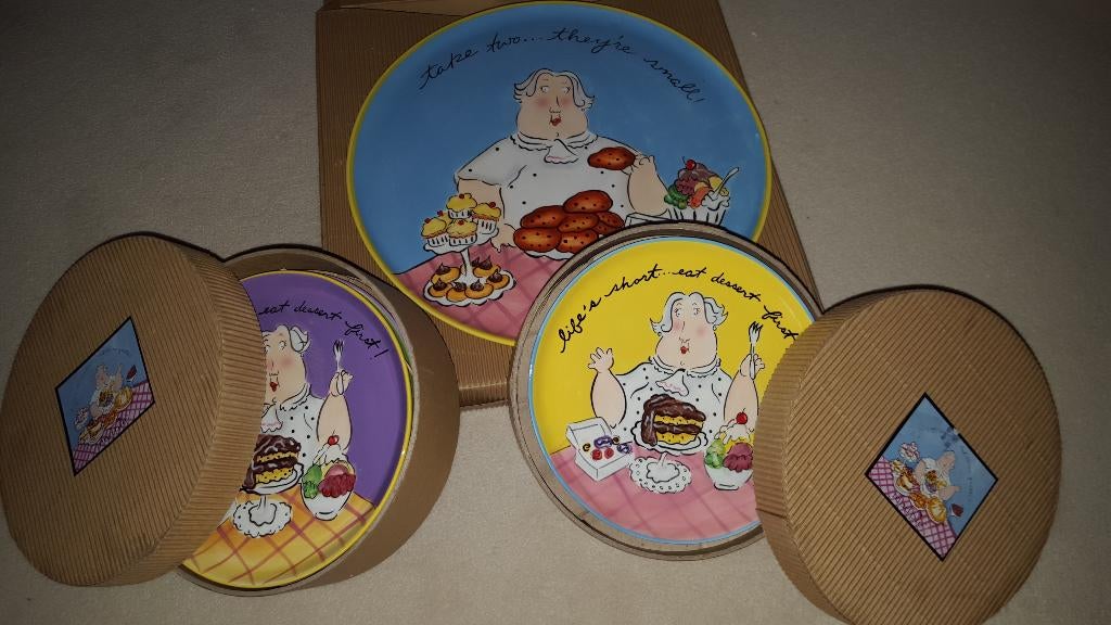 Taartschotel en bordjes van Mudpie, Blond Amsterdam, Nieuw, Ophalen of Verzenden, Bord(en)