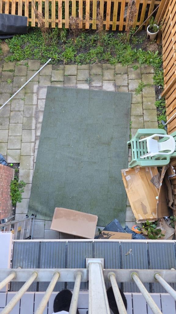 Ikea Morum buitentapijt groen 200x300cm, Ophalen, Gebruikt, 200 cm of meer, 200 cm of meer