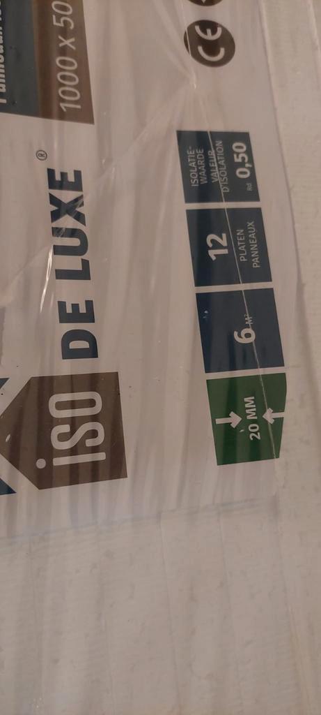 Polystyreen isolatieplaat EPS 100x50x2cm 1pak 6m2 GAMMA, Nieuw, 5 tot 10 m², Muurisolatie, Piepschuim (Tempex)