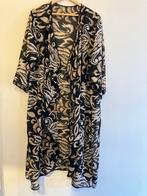 Nieuwe zwart/beige/bruine voile “vest” mt 46-54, Bruin, Blouse of Tuniek, Ophalen of Verzenden, Zo goed als nieuw