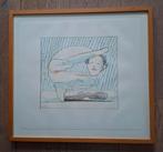 Co Westerik Zeefdruk 'Man in Moeilijke Positie' 1989, Ophalen of Verzenden