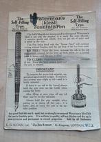 063) ORIGINELE RECLAME WATERMAN'S VULPEN, Ophalen of Verzenden, Gebruikt, Overige typen