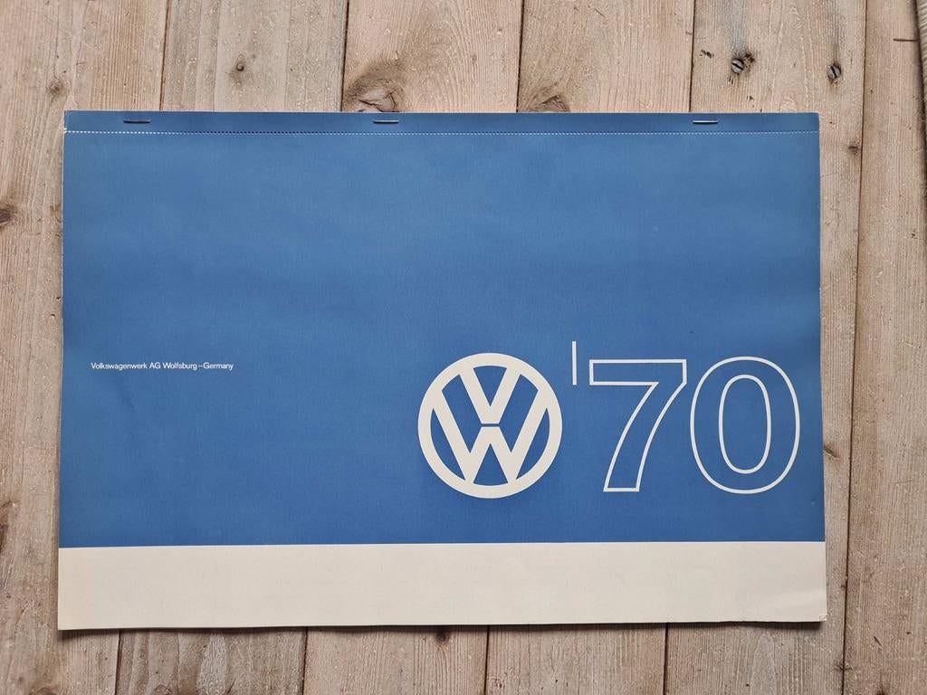 Volkswagen kalender 1970 (Karmann Ghia, VW Porsche 914, Ophalen of Verzenden, Nieuw, Volkswagen