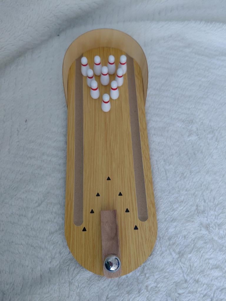 Mini Bowlingbaan - Compact Plezier voor Thuis (29,5x10 cm), Ophalen of Verzenden, Nieuw, Jongen of Meisje