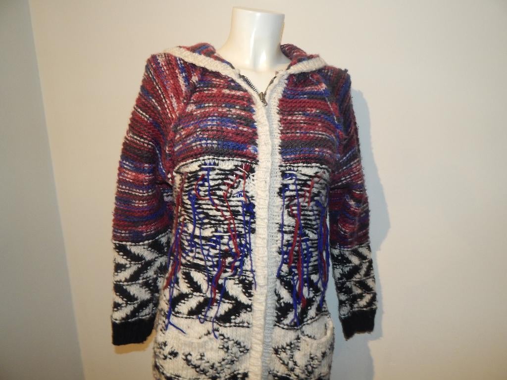 Isabel Marant x h&m gebreid vest apart motief capuchon S, Isabel Marant, Overige kleuren, Verzenden, Maat 36 (S)