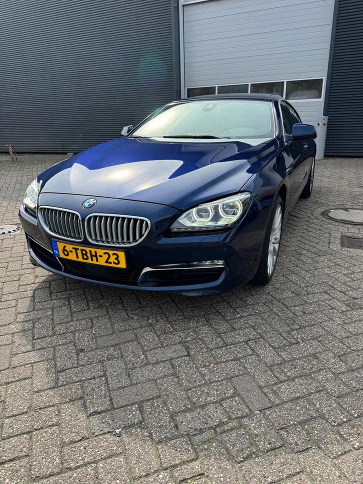 BMW 6-Serie 650I Gran Coupe 4.4 X-drive 2014 Blauw, Auto's, BMW, Bedrijf, 6-Serie, 360° camera, 4x4, Aangepast voor mindervaliden