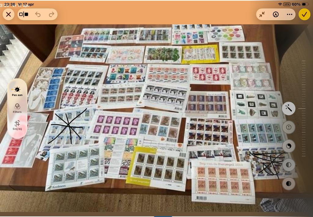 Persoonlijke postzegel velletjes, Verzenden