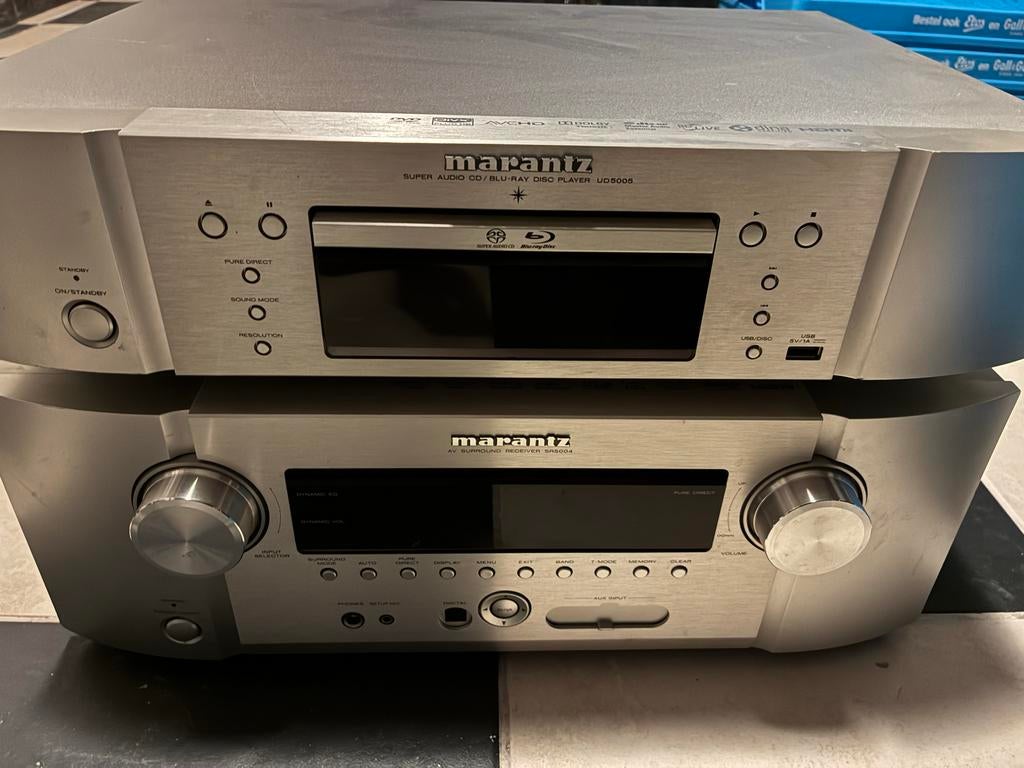 Marantz SR5004 Receiver UD5005 Blue-ray - beide met defect, Ophalen, Gebruikt, Overige merken, Overige spelers