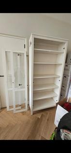 IKEA Hemnes Vitrinekast Wit - Zo goed als nieuw, Met deur(en), Glas, Zo goed als nieuw, Landelijk, Scandinavisch