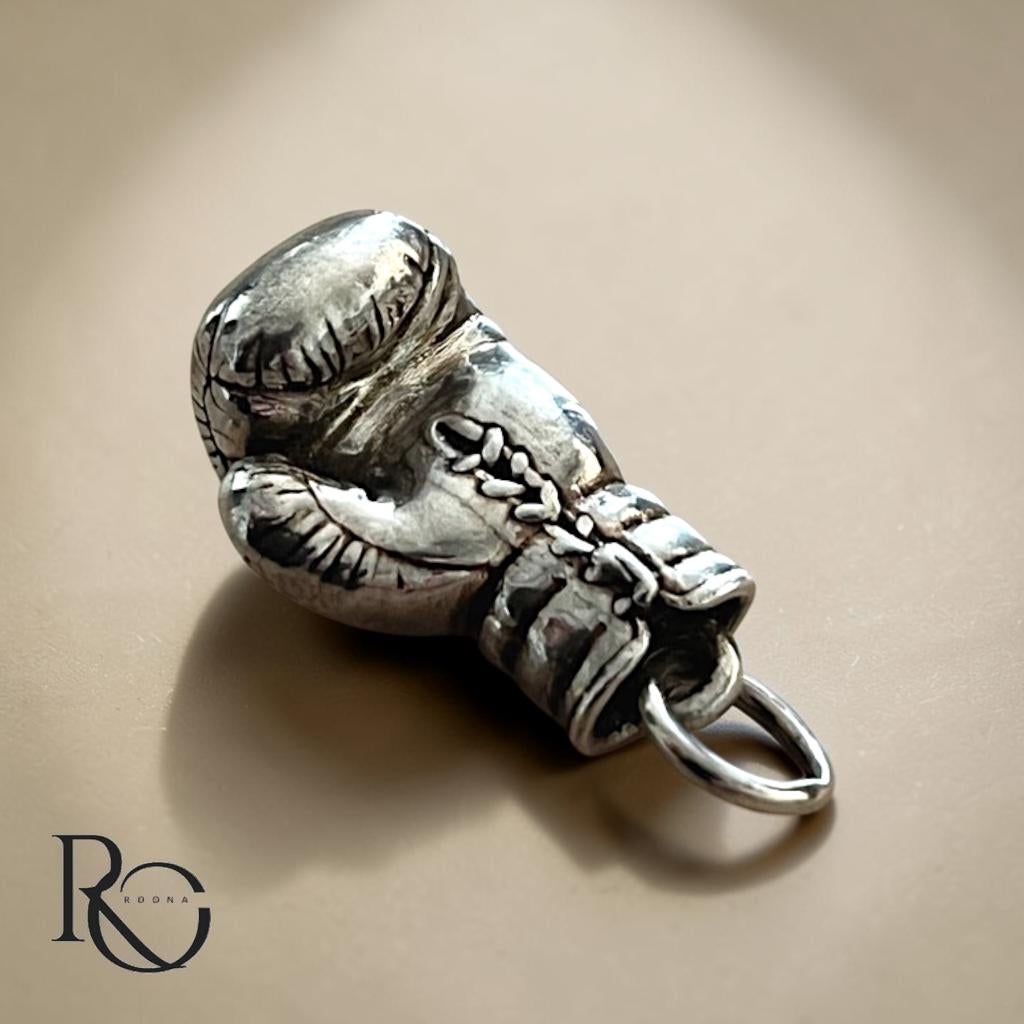 Zilveren bokshandschoen hanger 925 zilver