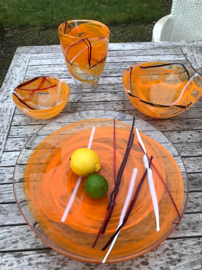 Vier Kosta Boda design glas van Anna Ehner, Antiek en Kunst, Ophalen