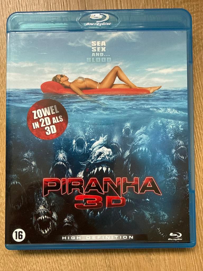 Piranha 3D Blu-ray (2D & 3D), Cd's en Dvd's, Blu-ray, Ophalen of Verzenden, Zo goed als nieuw, Horror