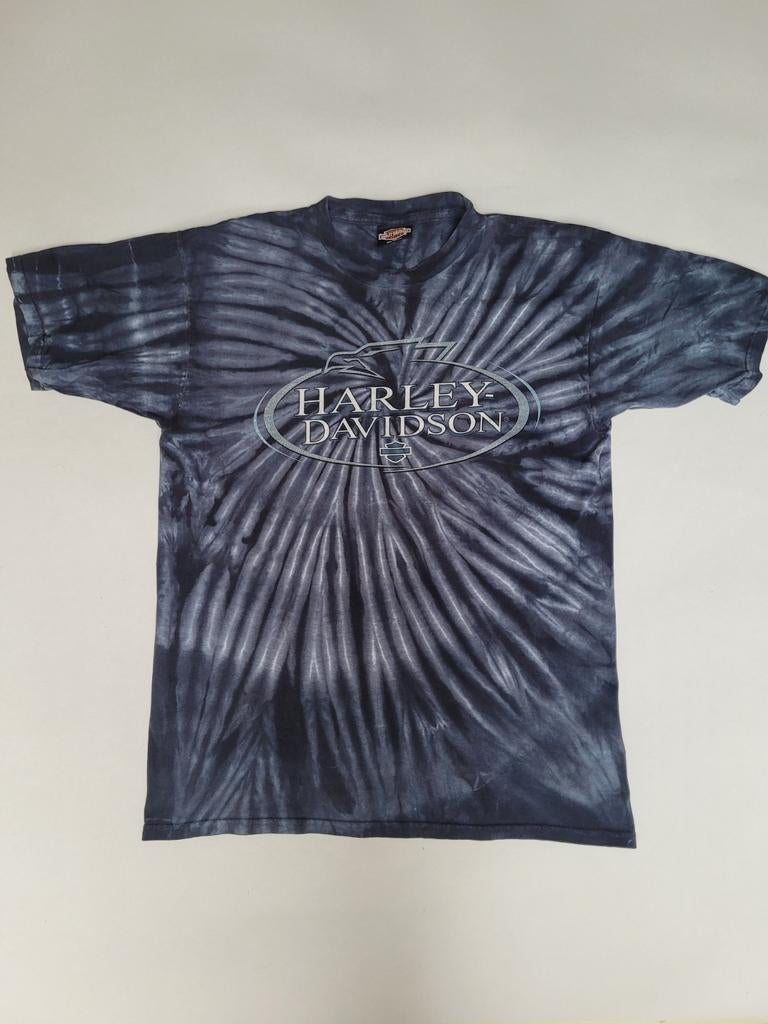 Harley Davidson T-shirt korte mouw met patch - Maat M, Kleding | Heren, T-shirts, Maat 48/50 (M), Zwart, Ophalen of Verzenden