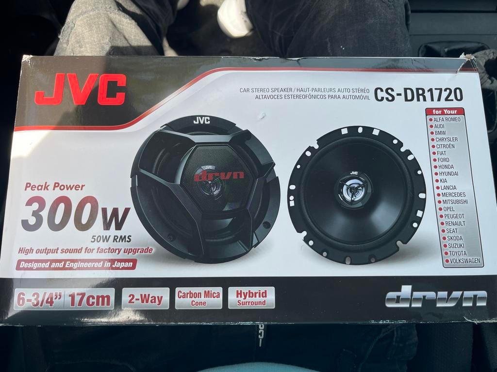 JVC CS-DR1720 Auto Luidsprekers - 300W Peak Power, Auto diversen, Autospeakers, Ophalen of Verzenden, Nieuw