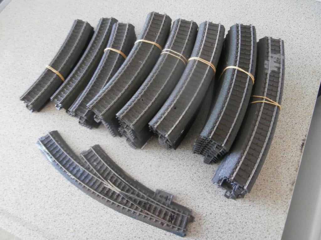 Marklin C rails Bochten + 1 wissel, Wisselstroom, Gebruikt, Rails, Ophalen of Verzenden