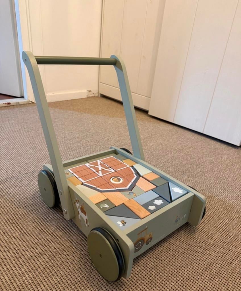 Little Dutch blokkenkar boerderij, Ophalen, Zo goed als nieuw, Overige typen, Met wieltjes